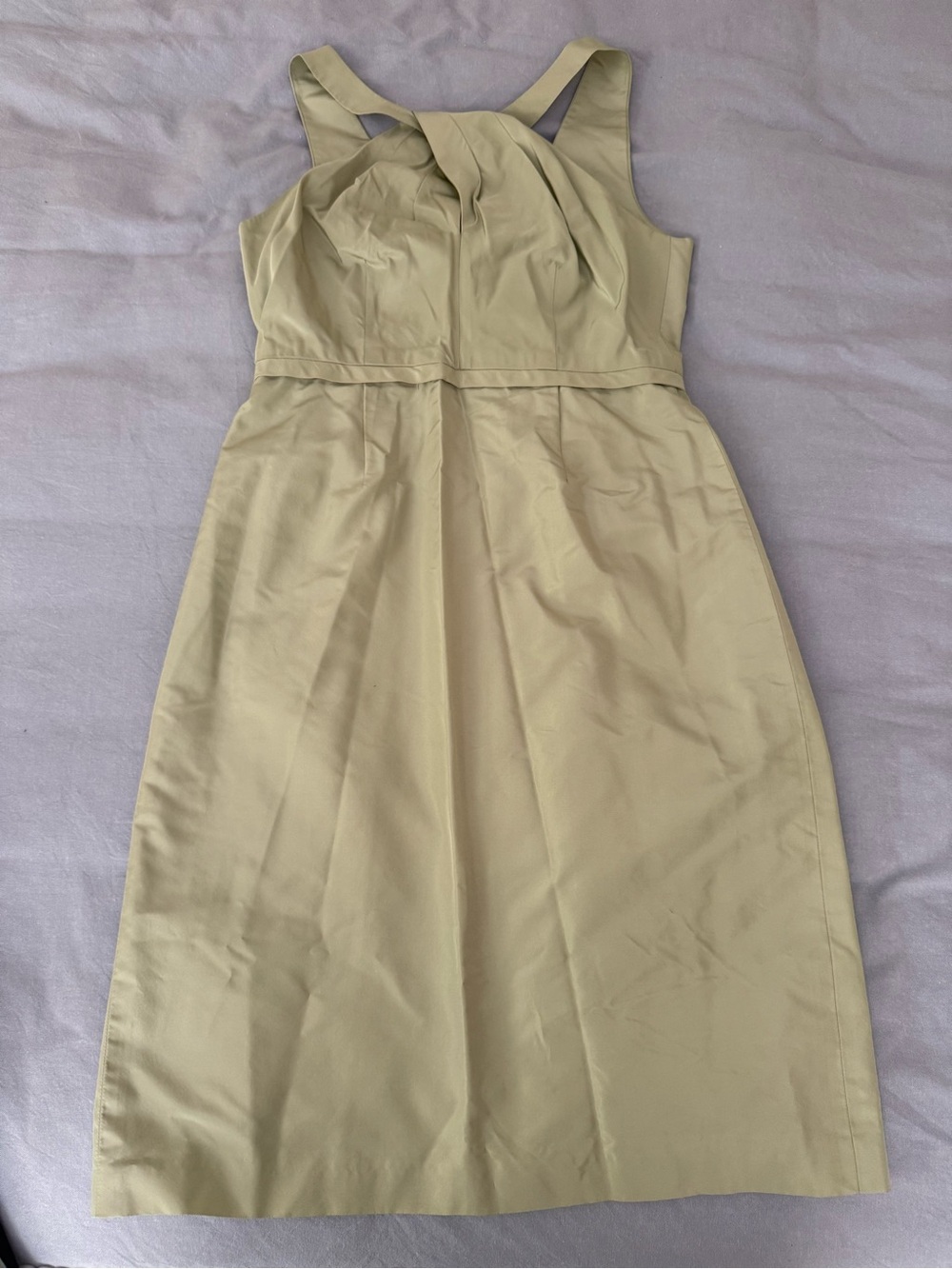 J. Crew sage green Midi Dress
